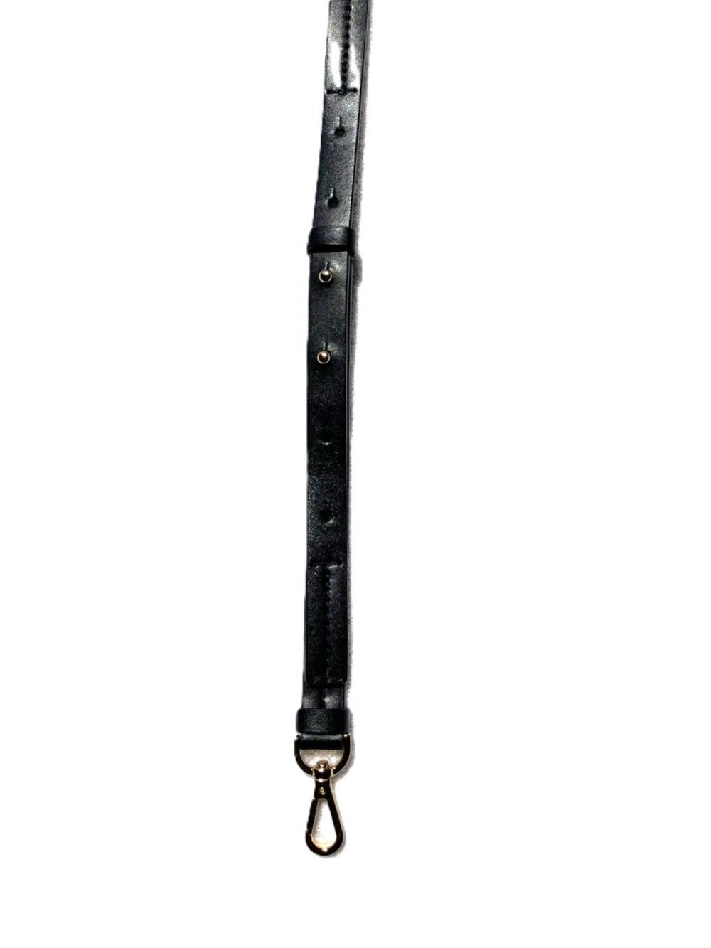 Michael Kors Jet Set Black Leather Crossbody Strap | Gold Hardware - Picture 3 of 11